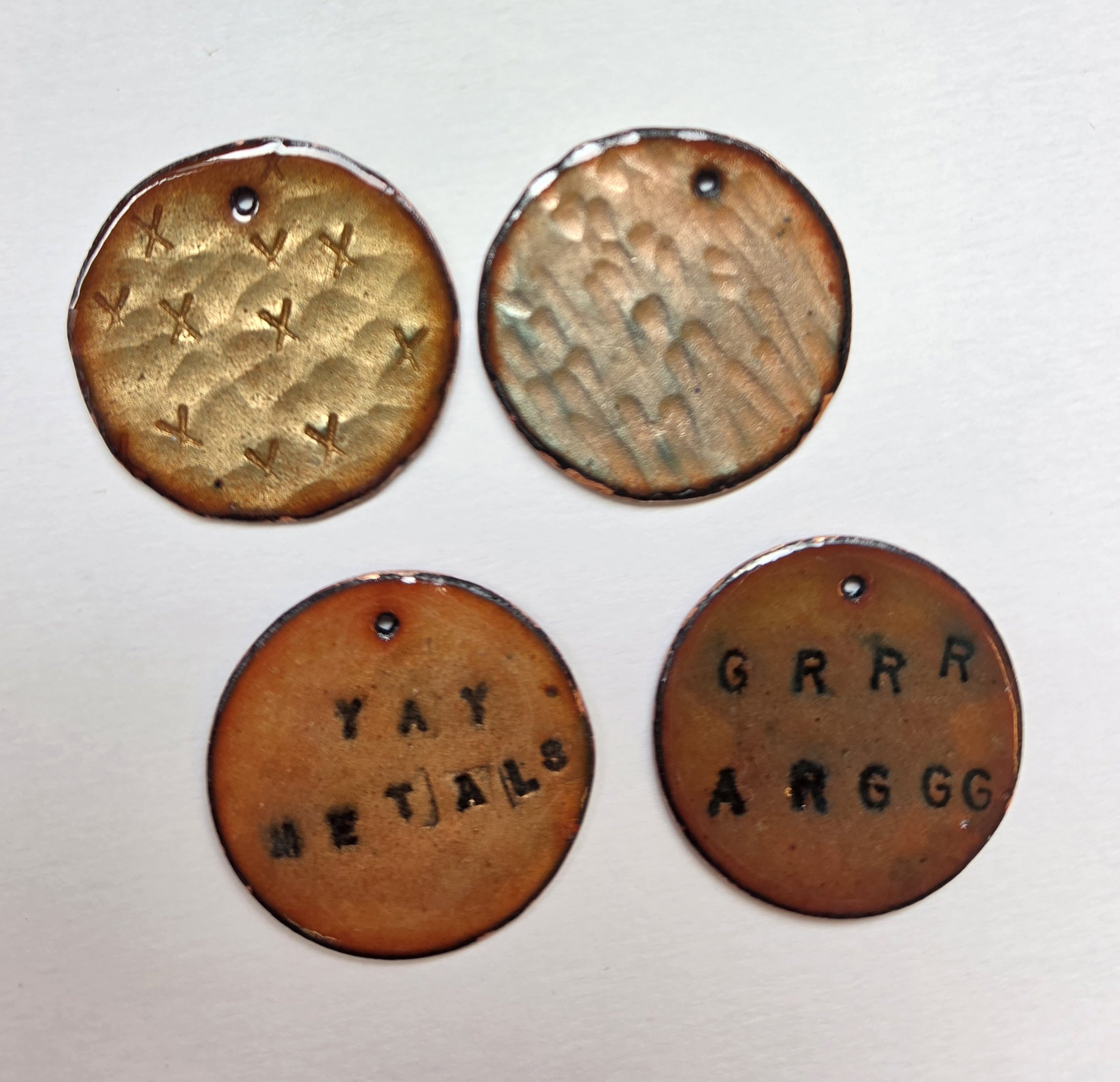 6/6 Basse-taille Enamel Charms by Sarah Loch-Test
