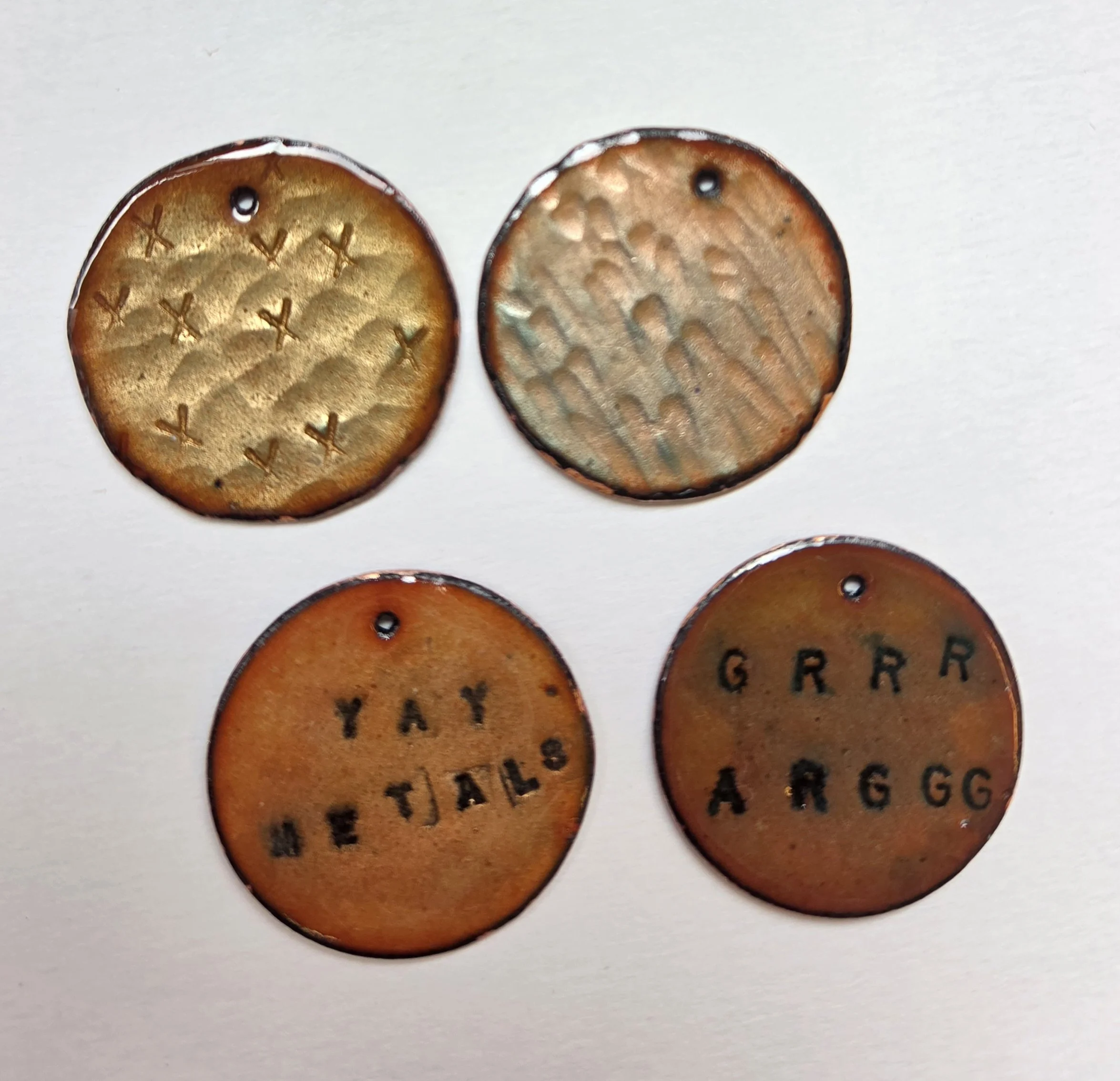 7/26 Basse-taille Enamel Charms by Sarah Loch-Test