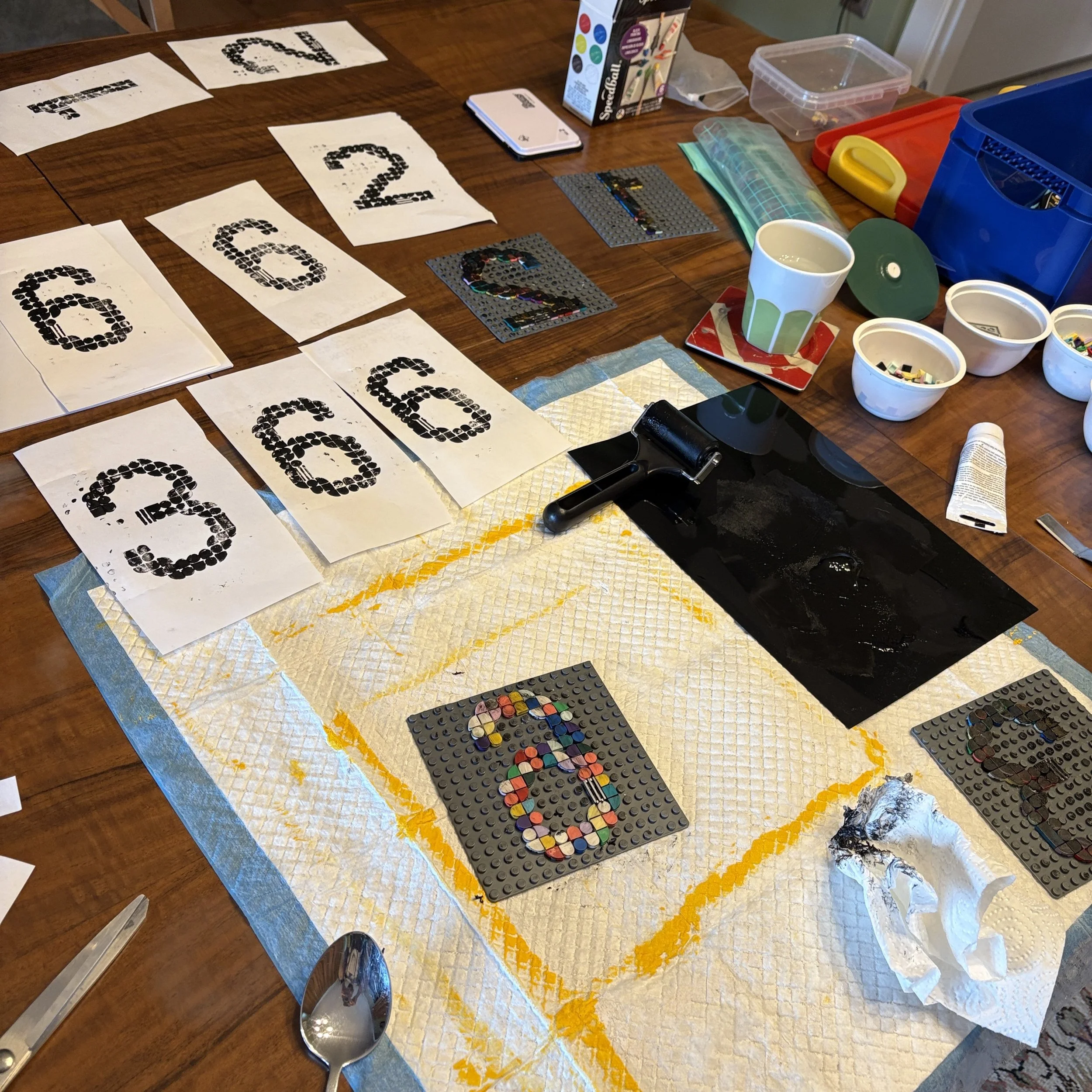 11/6 First Friday LEGO Printmaking by James & Umut Thurman