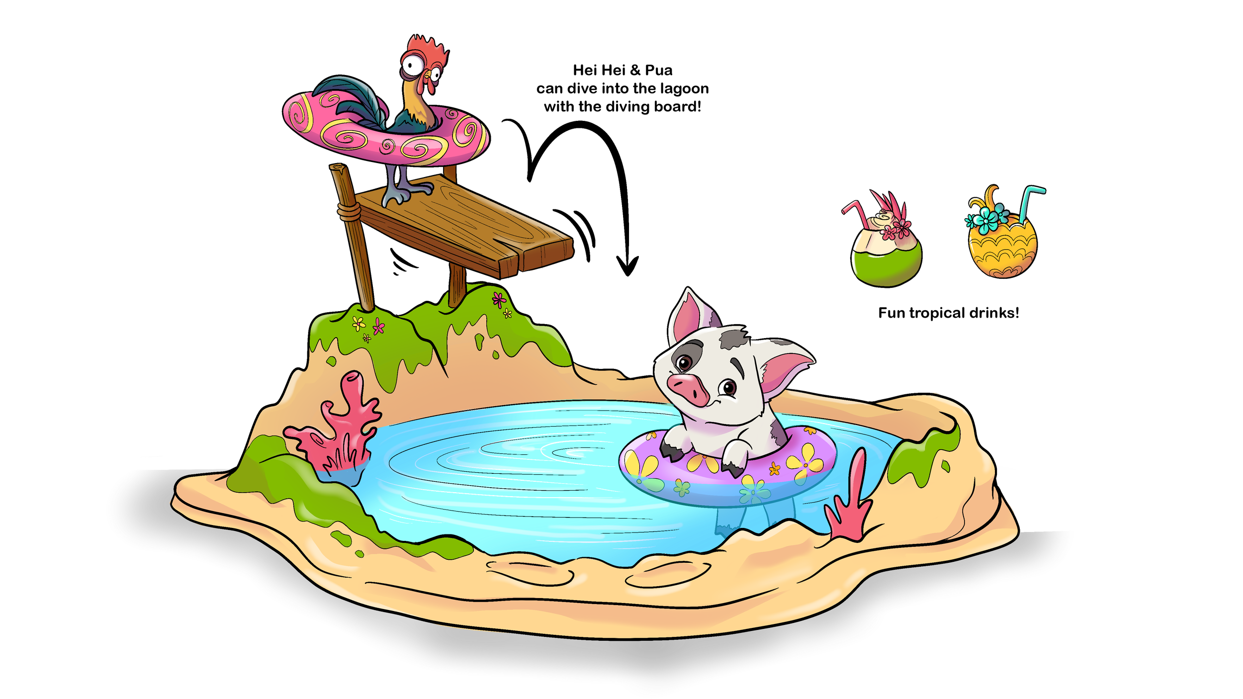 Disney Princess Animal Friends - Moana Lagoon Concept