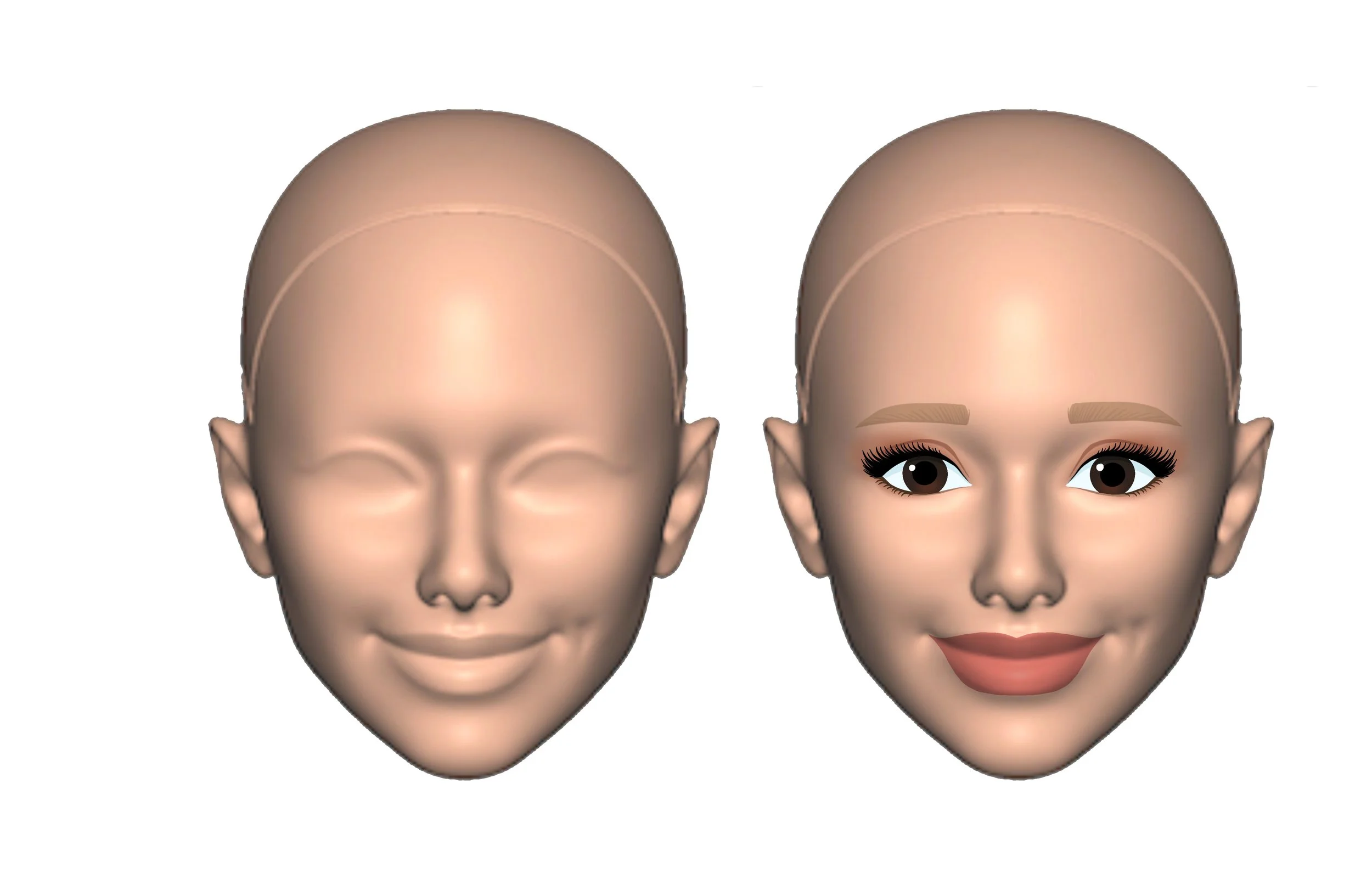 Glinda Face Art 1st Pass