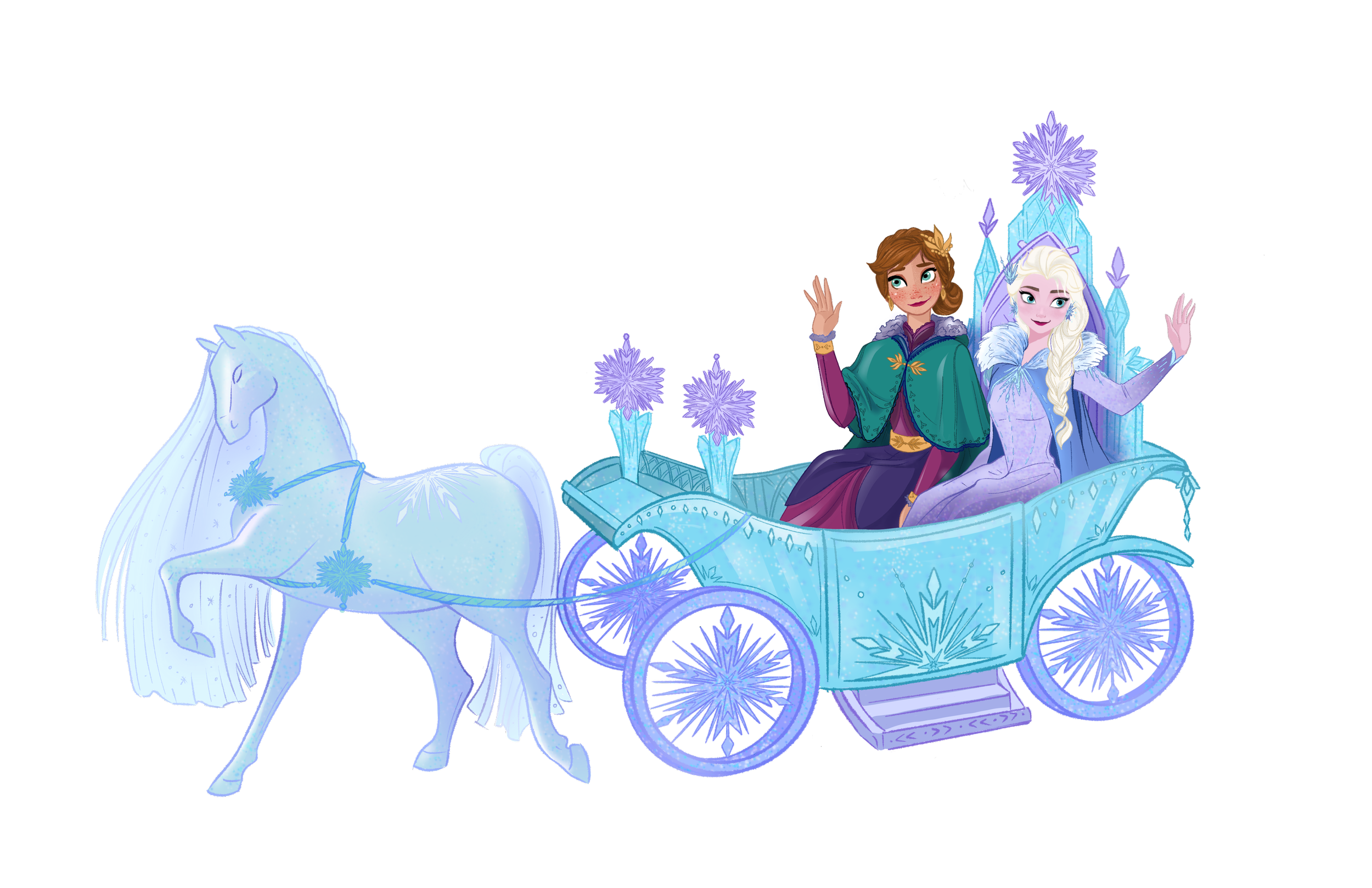 Frozen Ice Carriage with Girls copy.png