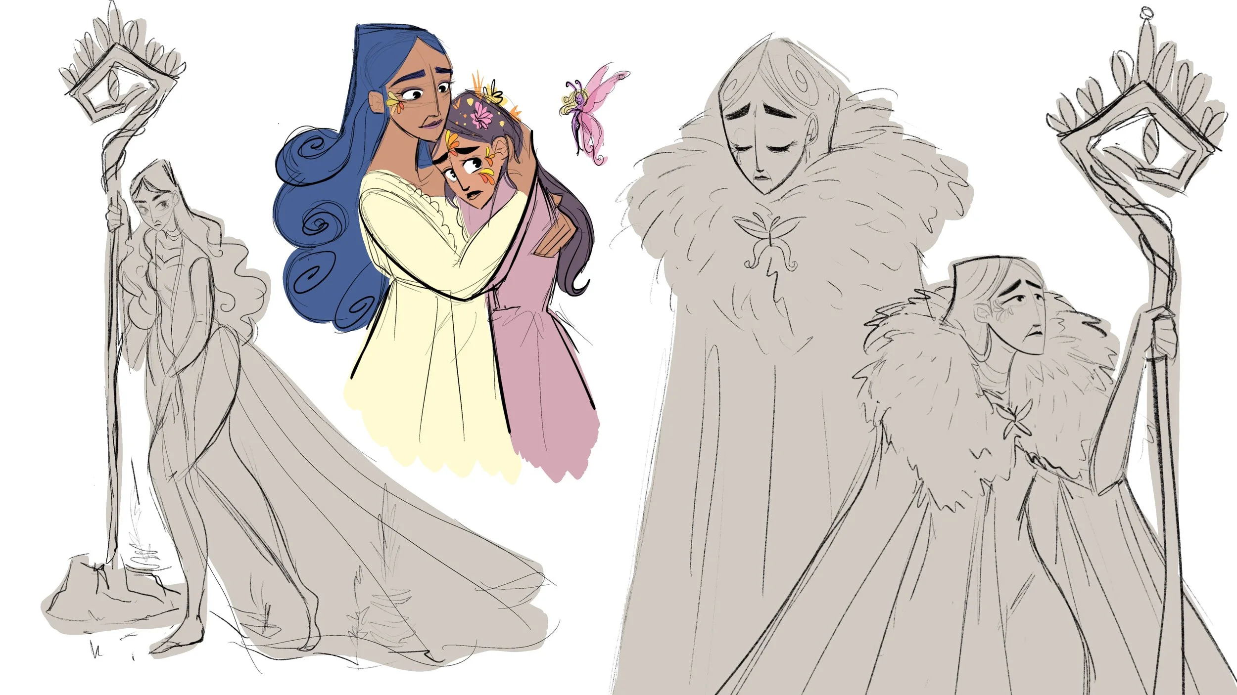 Miranda & Prospera Character Sketches