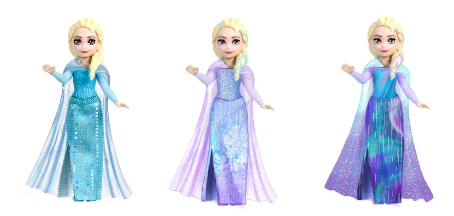 Frozen Elsa Small Doll Exploration : Northern Lights & Frosty Pastel Styling Options 