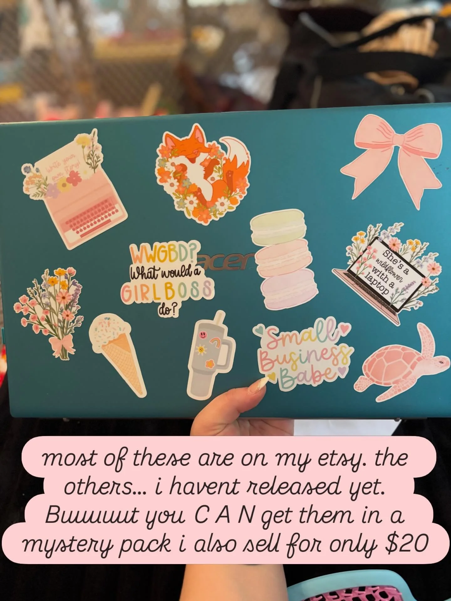 if you see any stickers you like, check out my etsy. if you see one you like thats N O T on my etsy, you can get it in a mystery pack for $20. 

etsy is shopstardustsnuggles

#crochet #artist #stickers #etsyshopowner #procreate