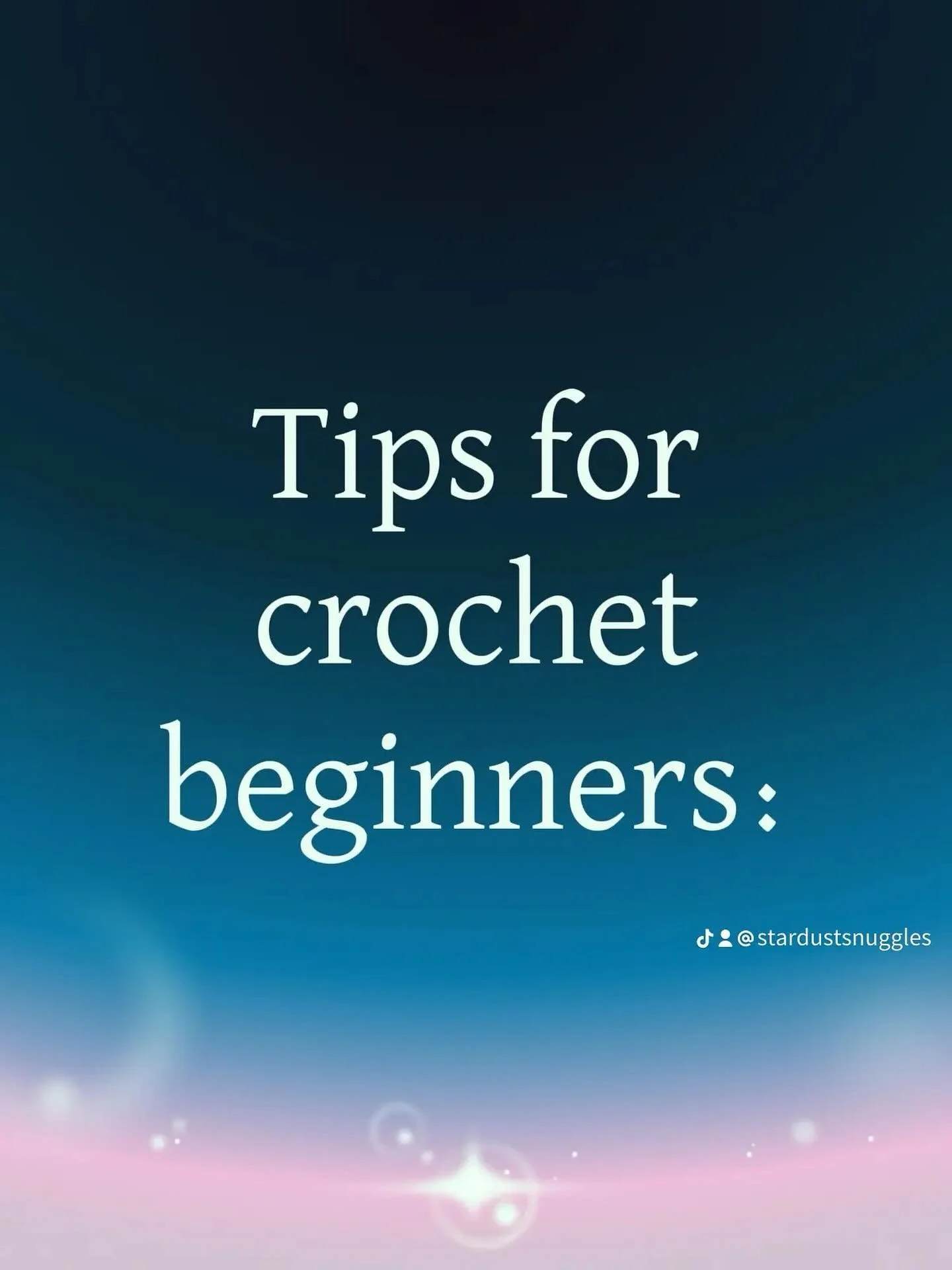 Here are 5 tips for anyone who want to begin to crochet:

1. If you&rsquo;re just starting to learn crochet, you will need a crochet hook set, a lot of different colored stitch markers (you&rsquo;ll thank me later), yarn needle, scissors (fabric or s