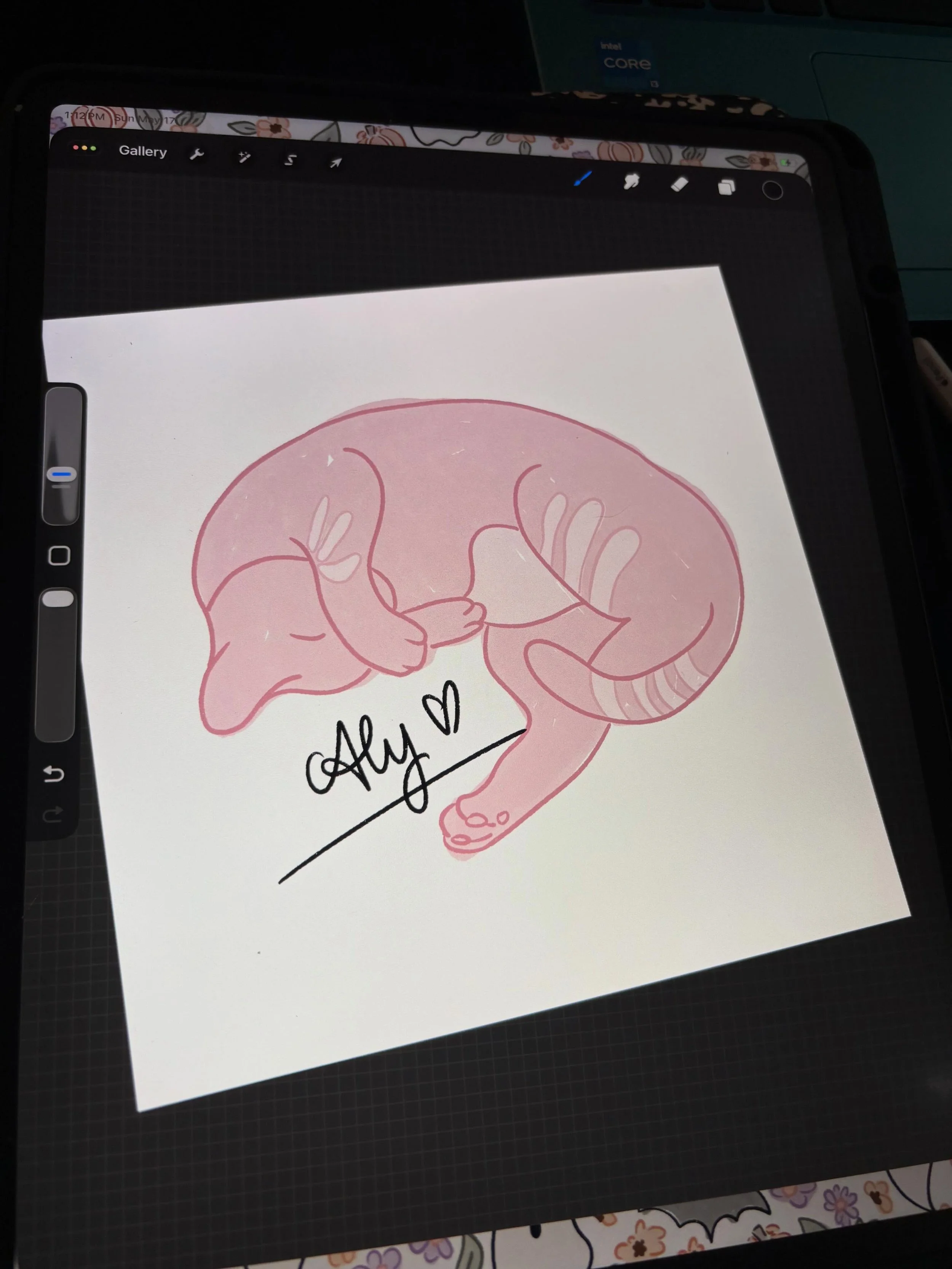 Anyone wanna take a guess at what I will be turning this into? Also you can see a sneak peek at one of my new cute patterns that I&rsquo;m obsessed with and didn&rsquo;t take too much thought into it. I just went with the flow 🥰 I feel like that&rsq