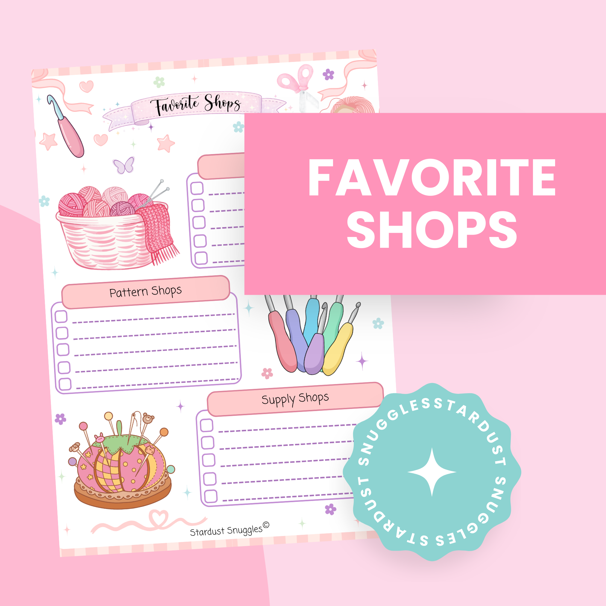 Digital Download Crochet Favorite Shops