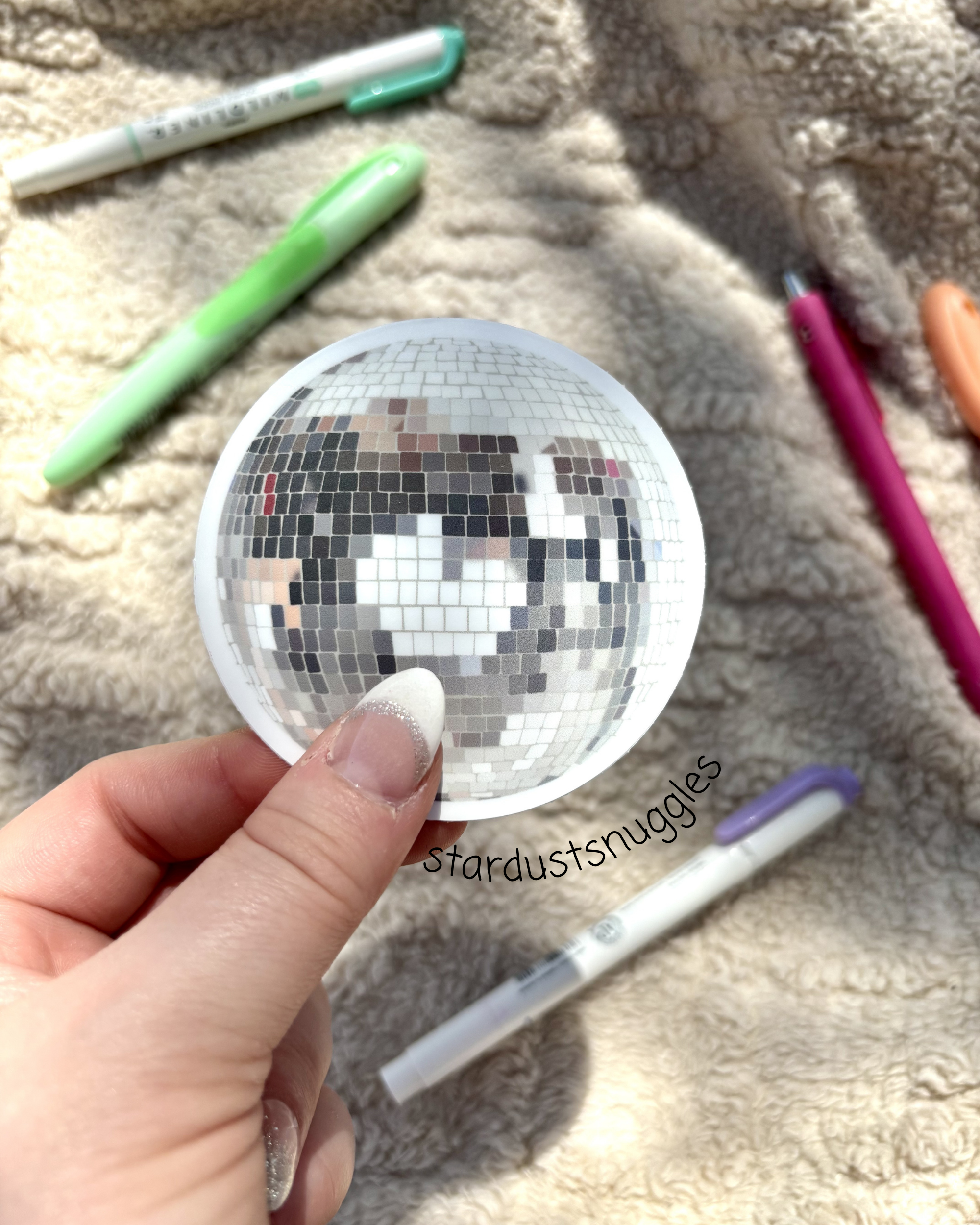 Disco Ball Sticker, 3.0" x 3.0"