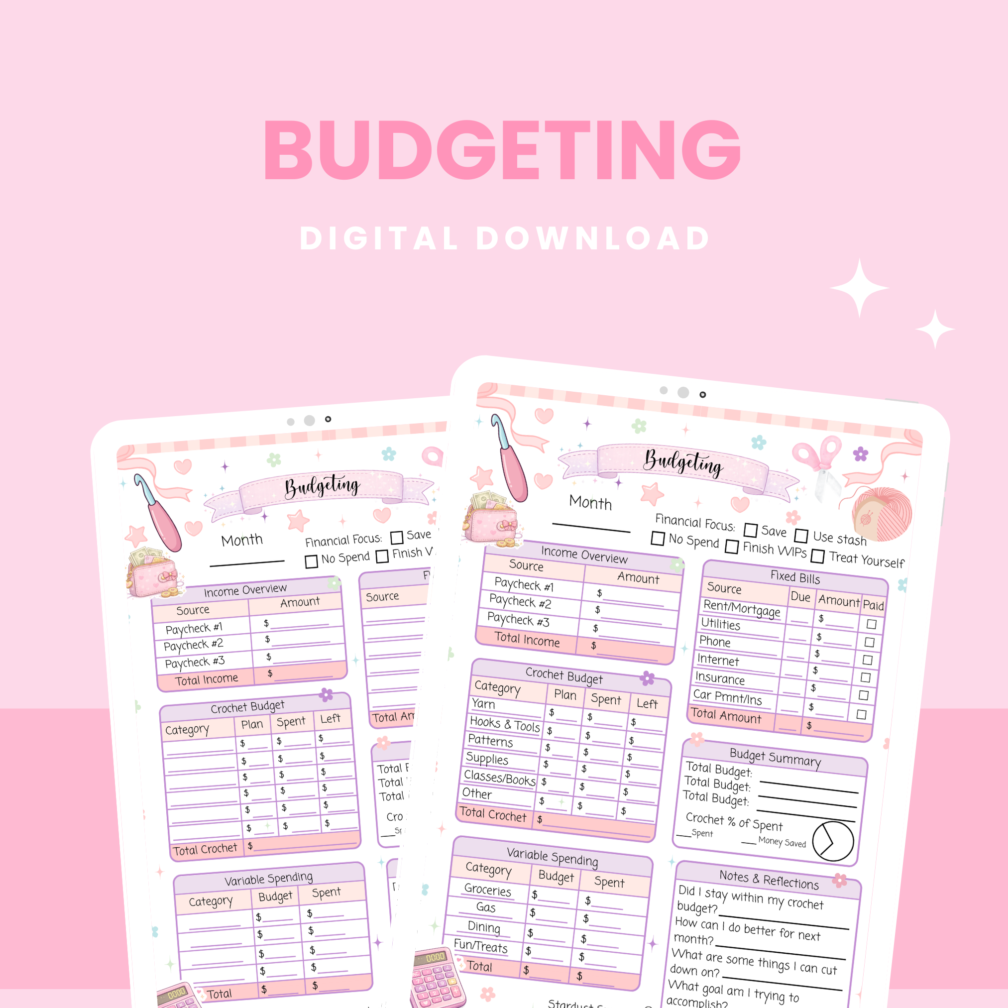 Digital Download Crochet Budgeting