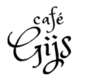 Café Gijs logo in black text on a white background.