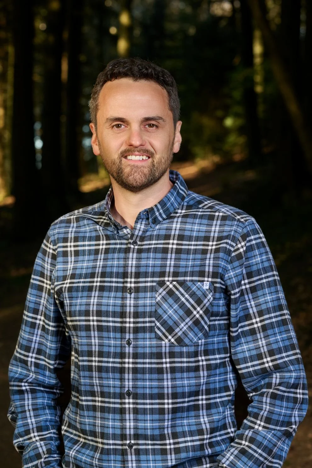 Portrait von Heinz Bangerter im Wald