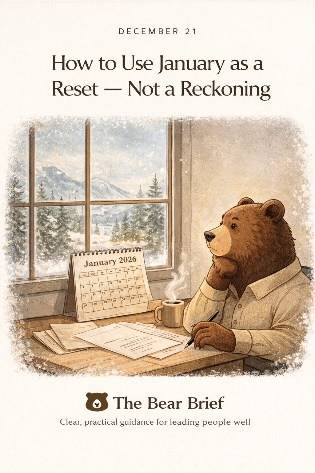 12/21/25 - How to Use January as a Reset — Not a Reckoning