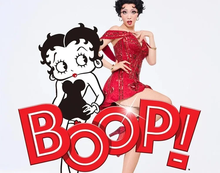 betty boop red dress Men's Betty Boop Red Outfit Cute Pose T-Shirt - Beige