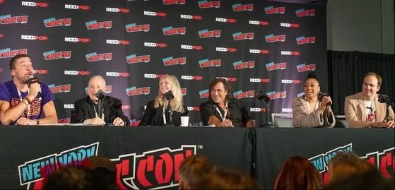 panel speaks at NYC ComicCon