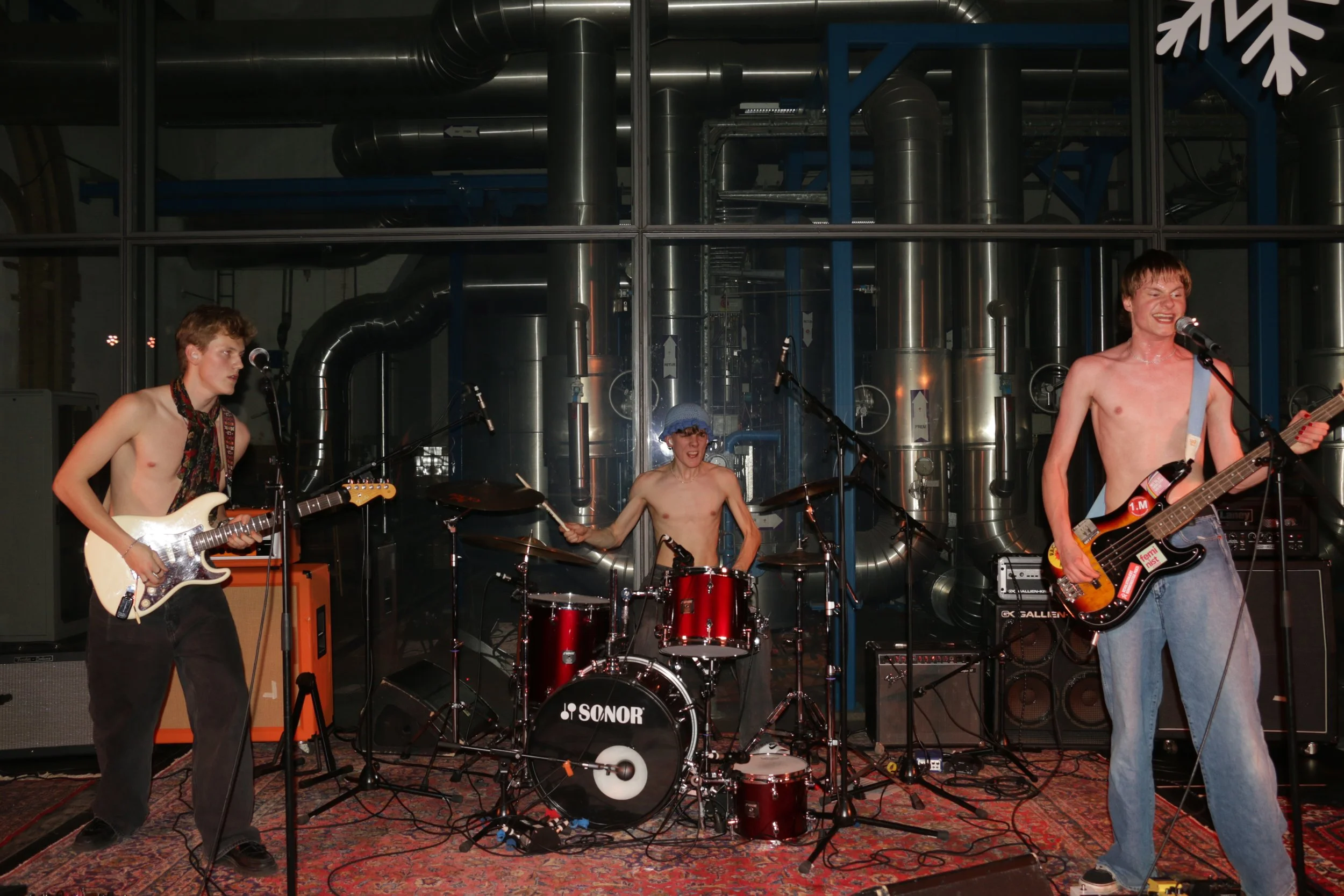 Three Shitting Birds live at Ewii House - Koldning