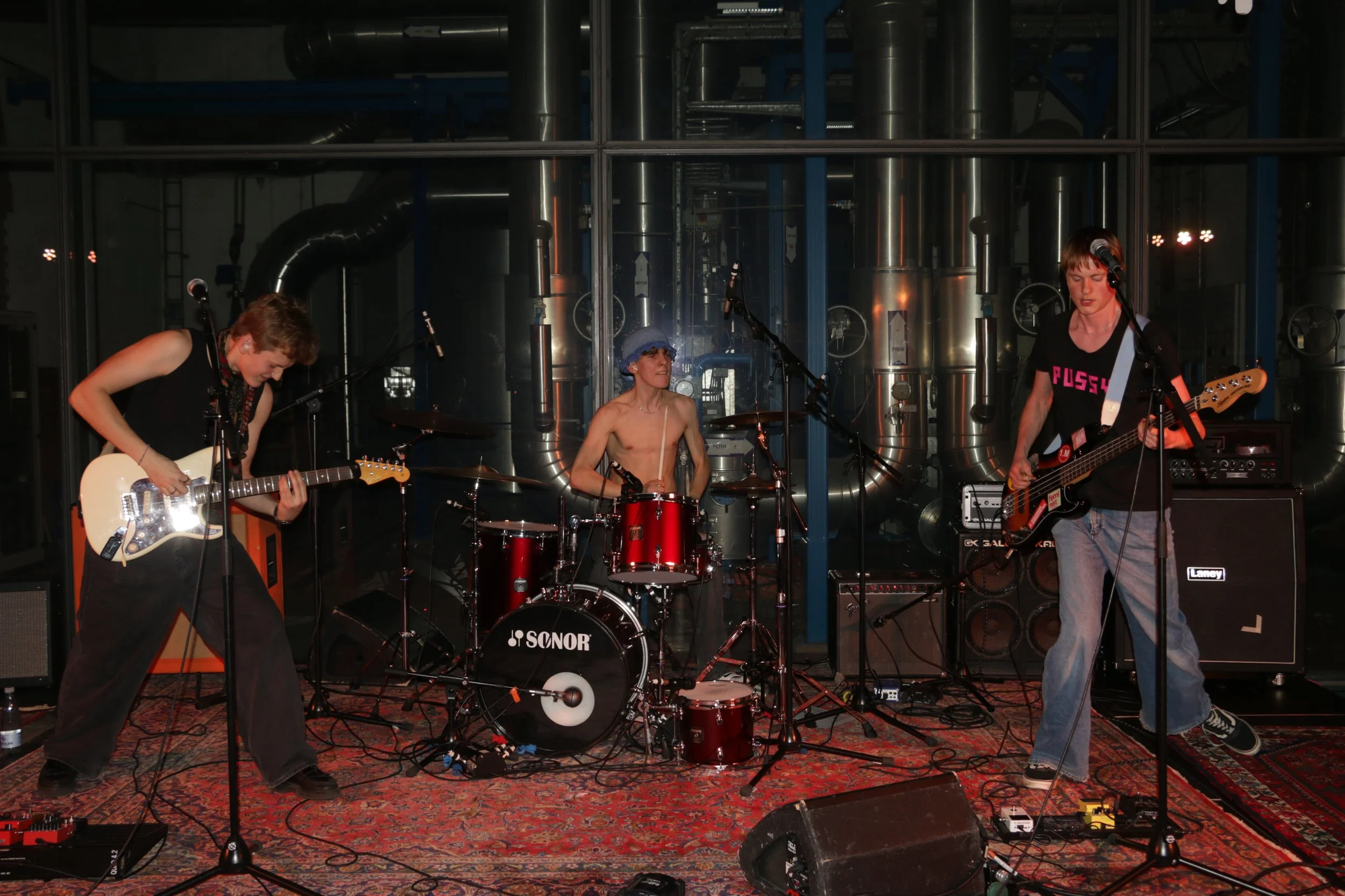 Three Shitting Birds live at Ewii House - Koldning