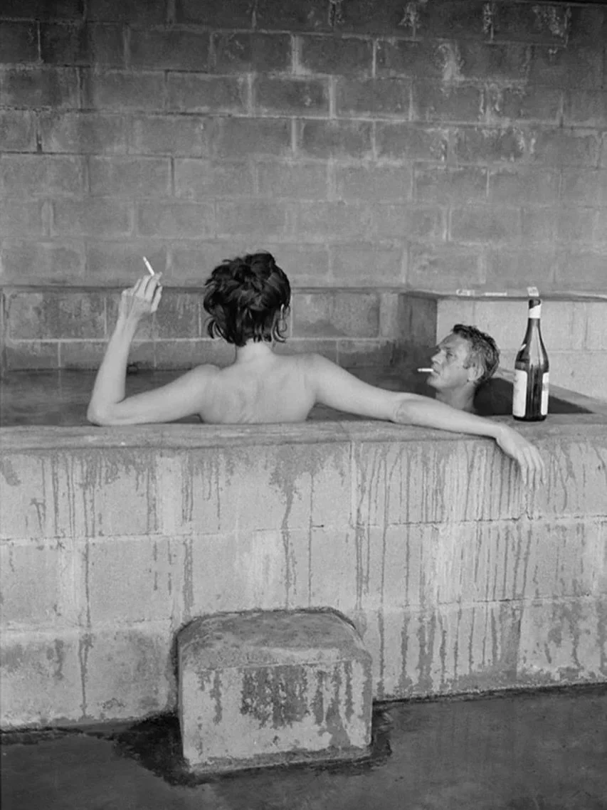 Steve McQueen + Neile Adams
Big Sur, California,  1963