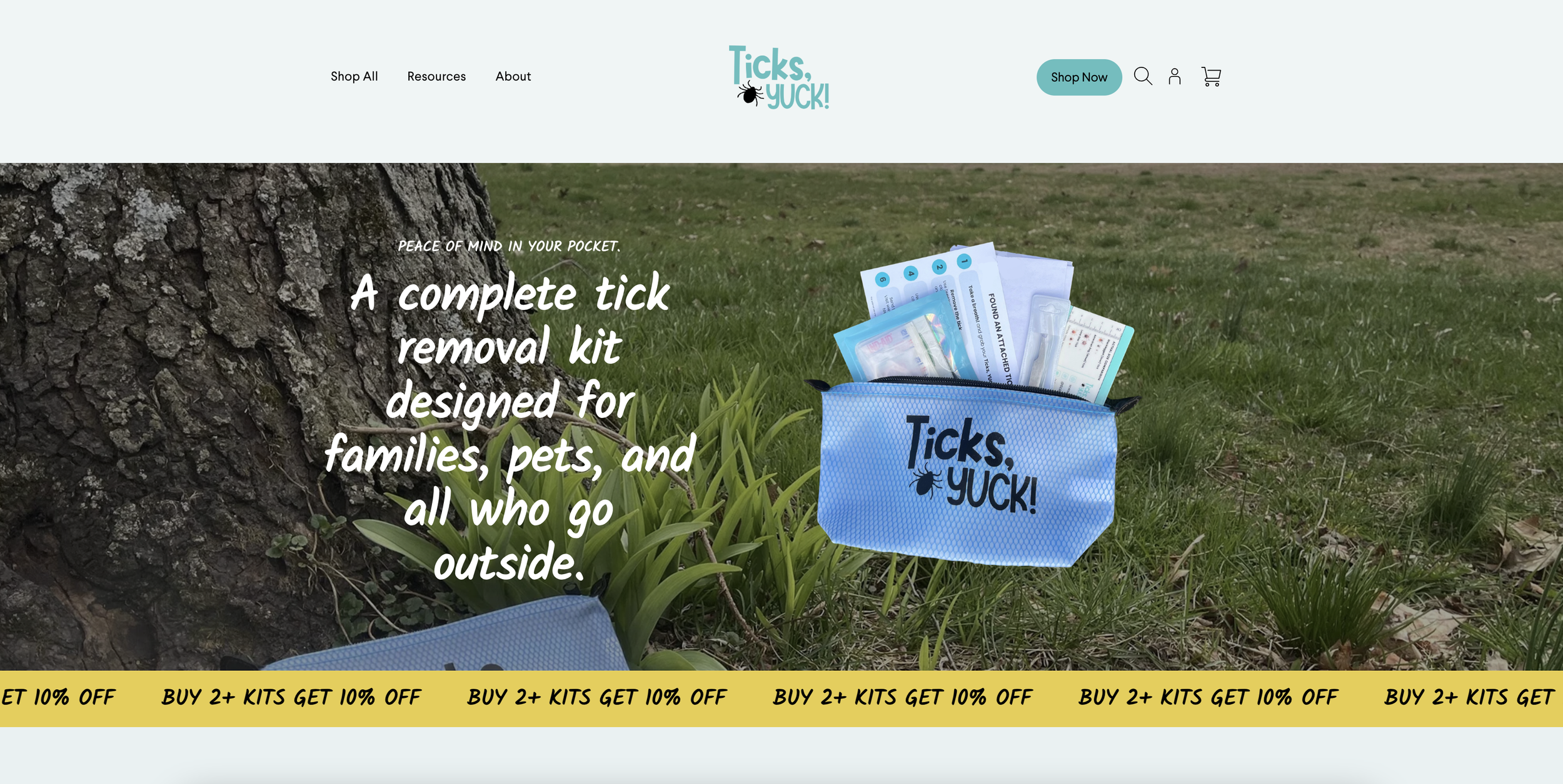 Ticks, YUCK! Website & Branding