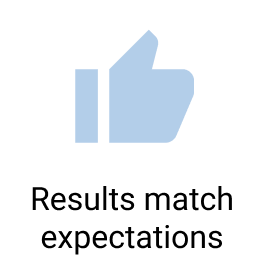 Light blue thumbs-up icon with black outline on a white background