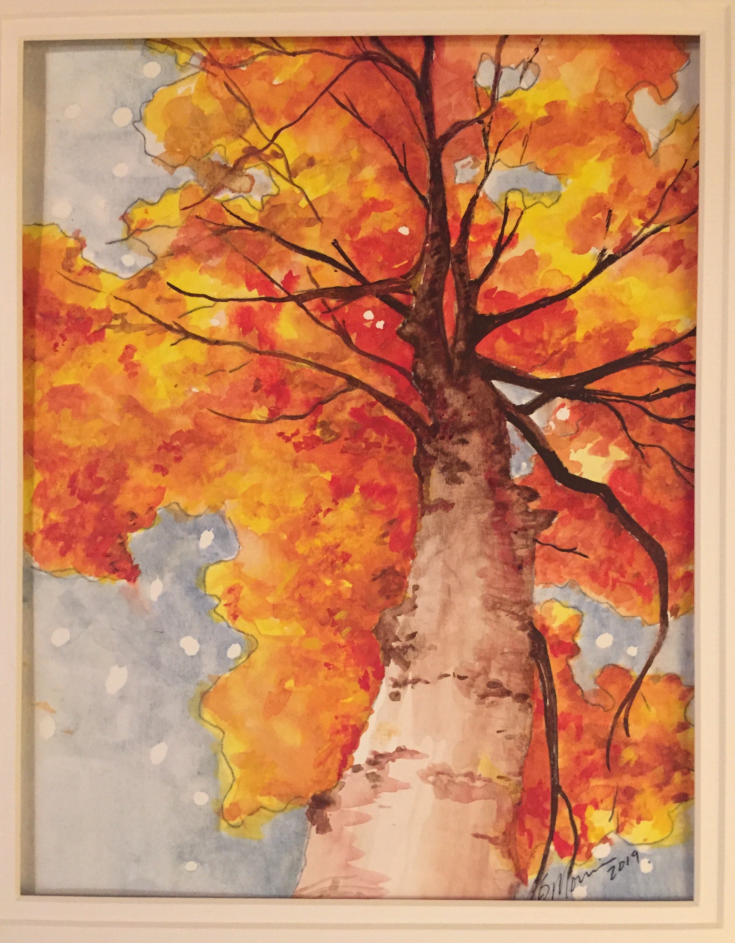 10x12 Fall Scenery Painting