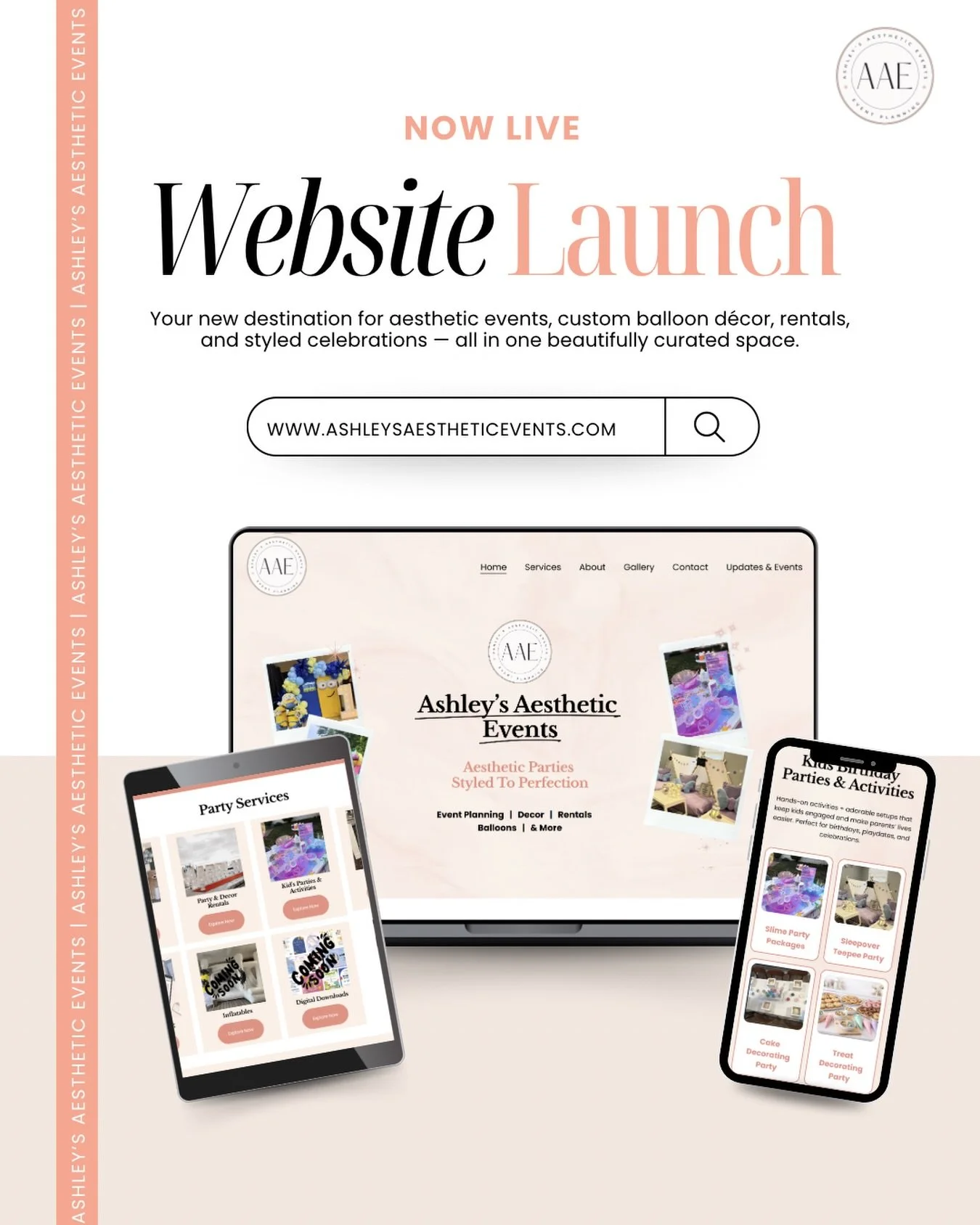 BIG news!!! 🎉
Our brand new website is LIVE and I couldn&rsquo;t be more excited 🤍

Ashley&rsquo;s Aesthetic Events is your go-to for elevated, stylish, and unforgettable celebrations &mdash; and now it&rsquo;s easier than ever to browse, dream, an