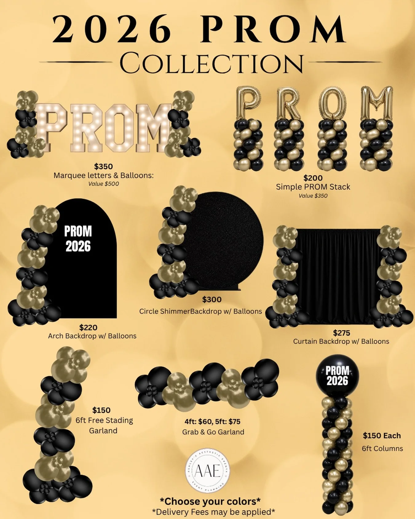 Your 2026 prom setup just got an upgrade ✨

Introducing our PROM COLLECTION &mdash; sleek, bold, and fully customizable to match your school&rsquo;s vibe 🖤✨ From marquee moments to full backdrops, we&rsquo;ve got everything you need to make your nig