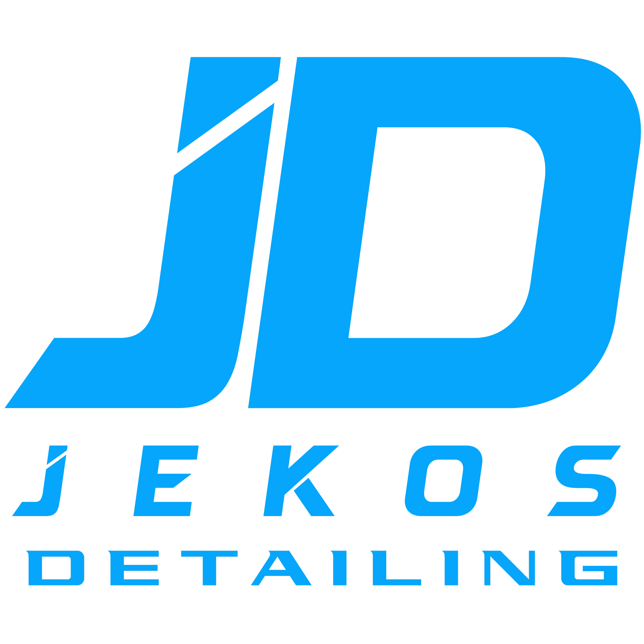 Logo of JD JeKos Detailing with blue stylized initials JD and the company name underneath.