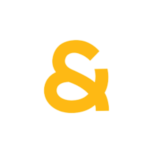 Google Plus logo with a yellow ampersand symbol over a black background.