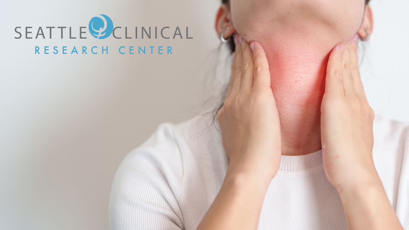 Woman with thyroid issues