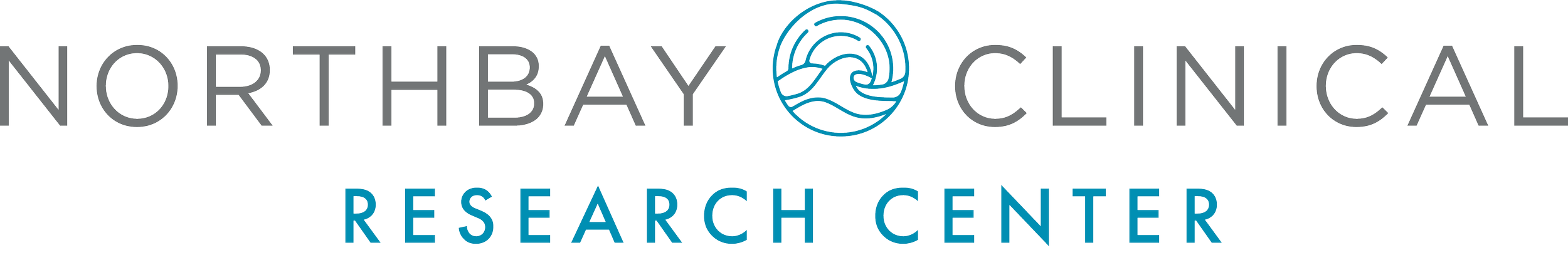 Logo of Northbay Clinical Research Center with stylized wave and fingerprint design.