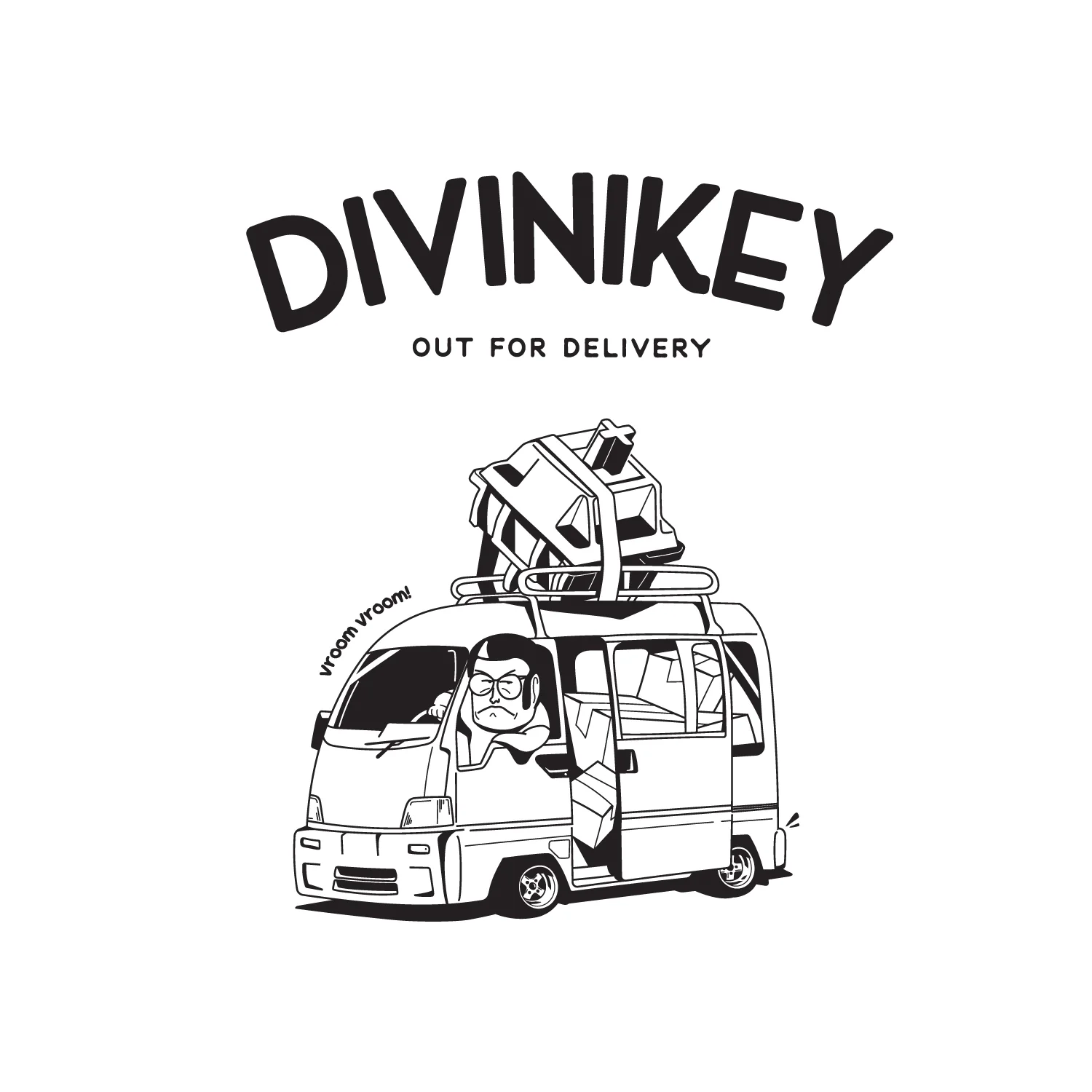 Divinikey Apparel Out for Delivery