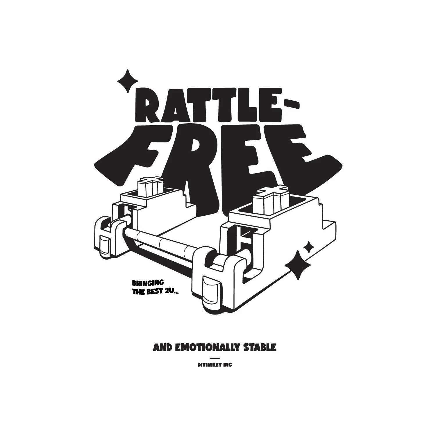 Divinikey Apparel Rattle Free