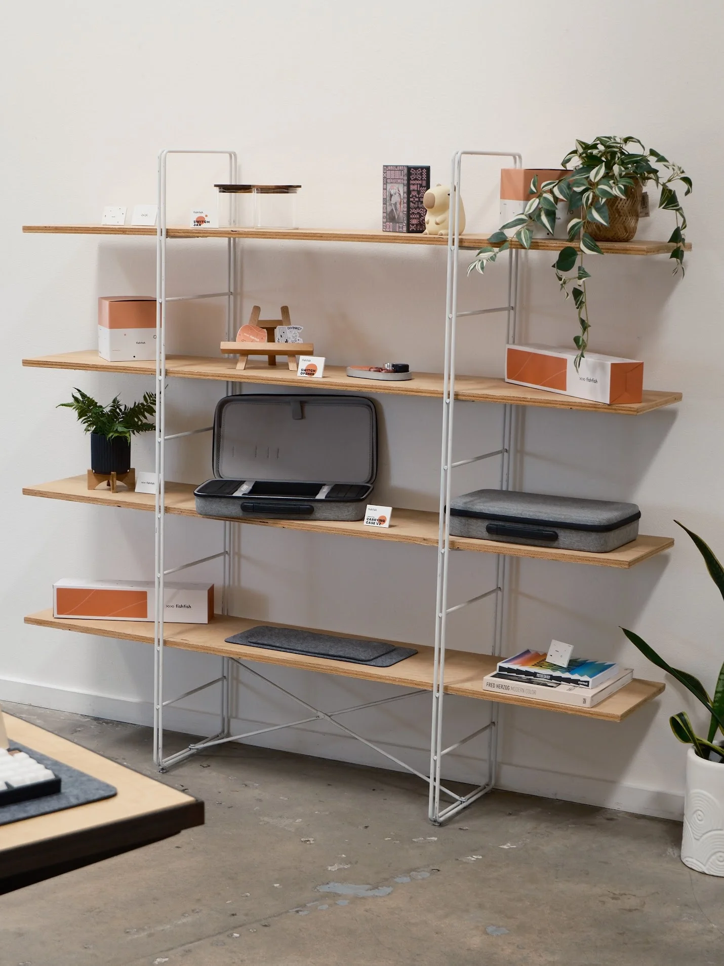 Fishfish display shelf