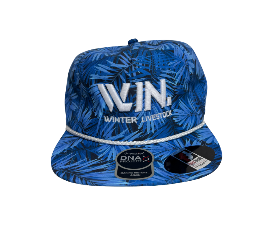 WIN. Blue Hawaiian Rope Cap (Imperial)