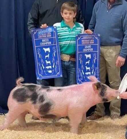 Sired by Blue Duck   -   Raised by Leather’s Showpigs