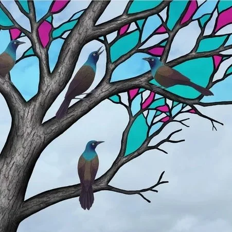 grackles-in-the-stained-glass-tree-prints sarah knight.jpg