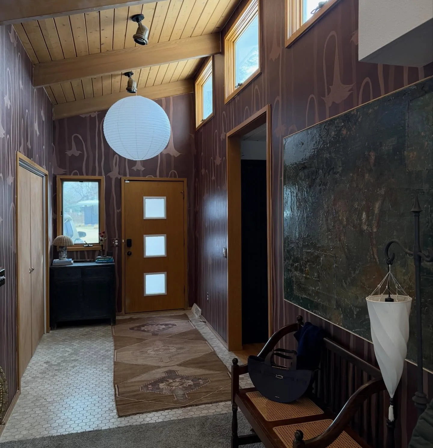 The entryway. Before and after. #interiordesign #denverinteriordesign #denverinteriordesigners