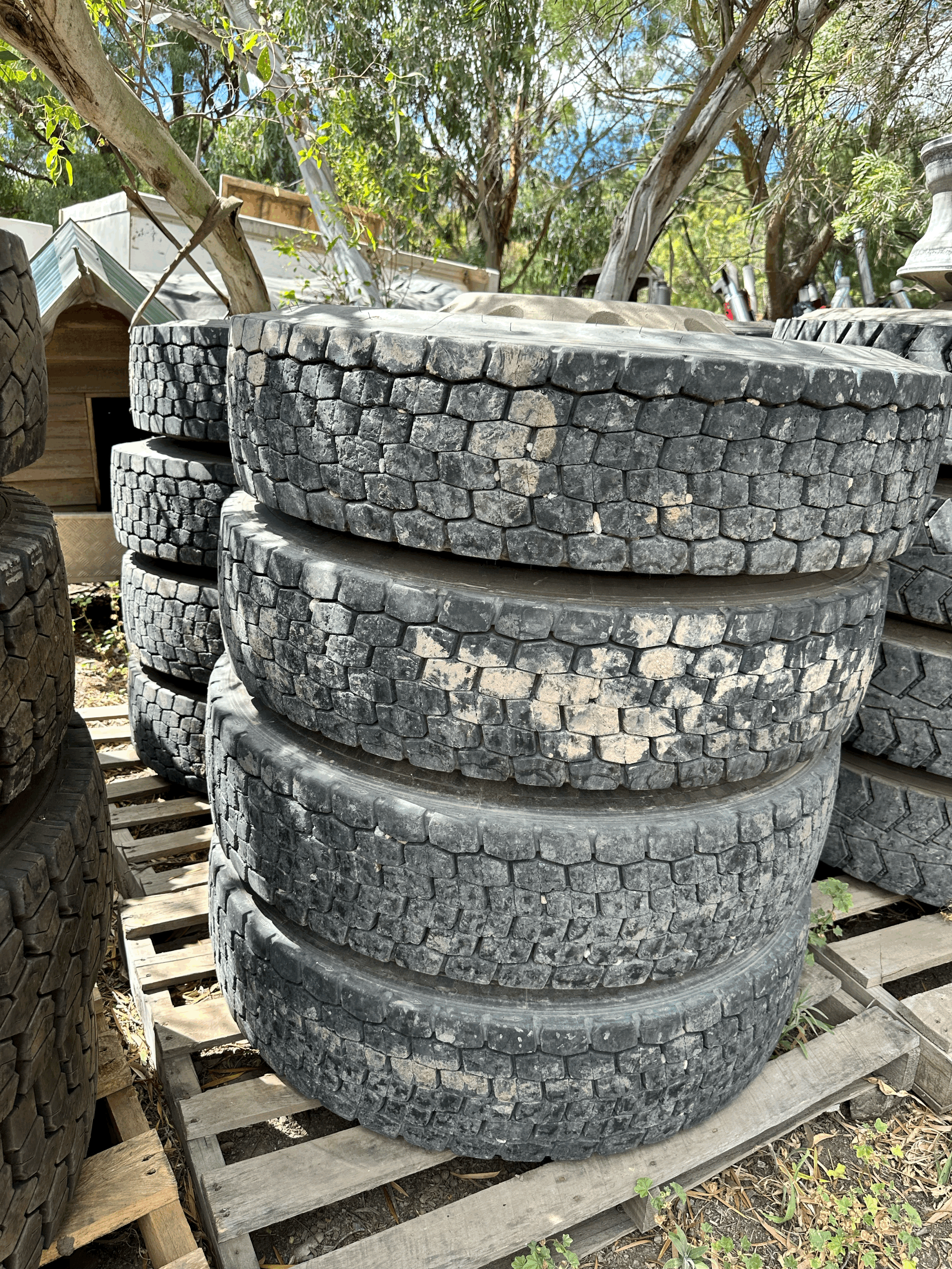 8 American 10 stud drive rims and tyres