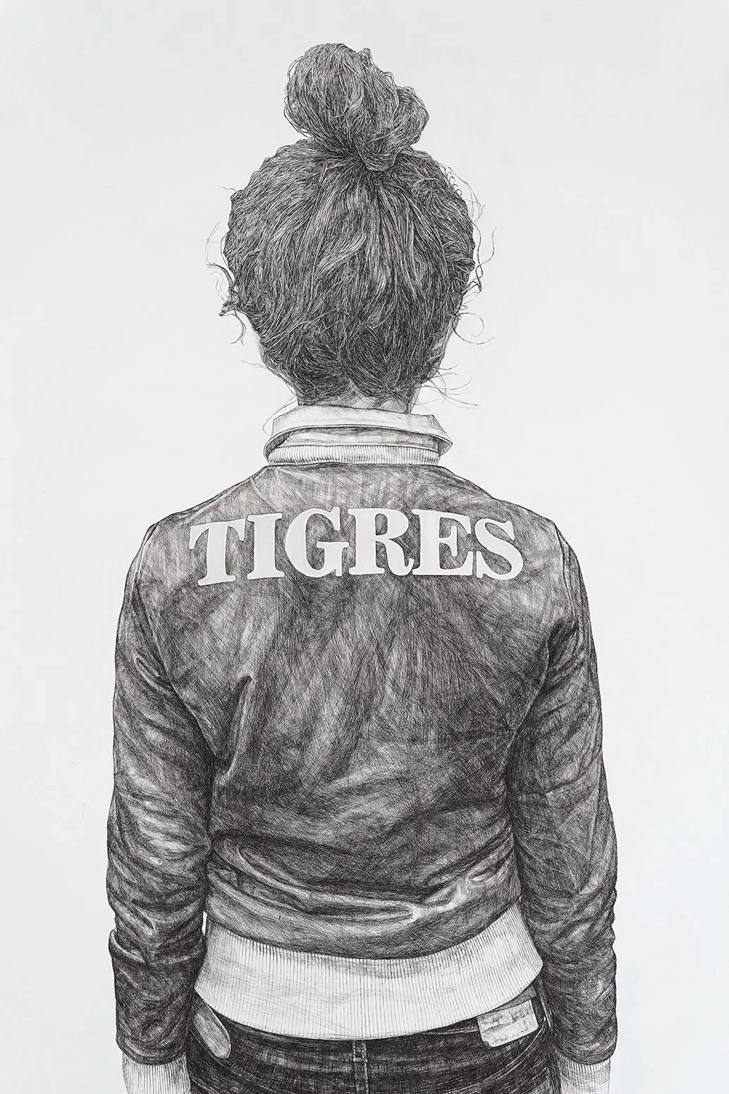 TIGRES (2021) H62"x W45" Sumi ink on Paper