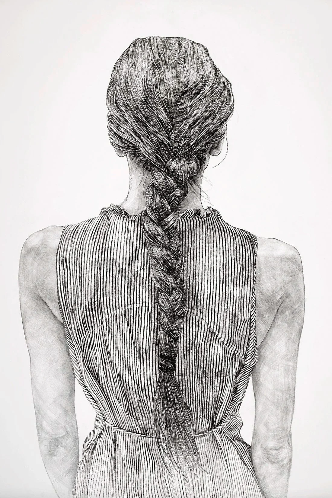 Yaicha (2011) H67"x W53" Sumi ink, Graphite on Paper