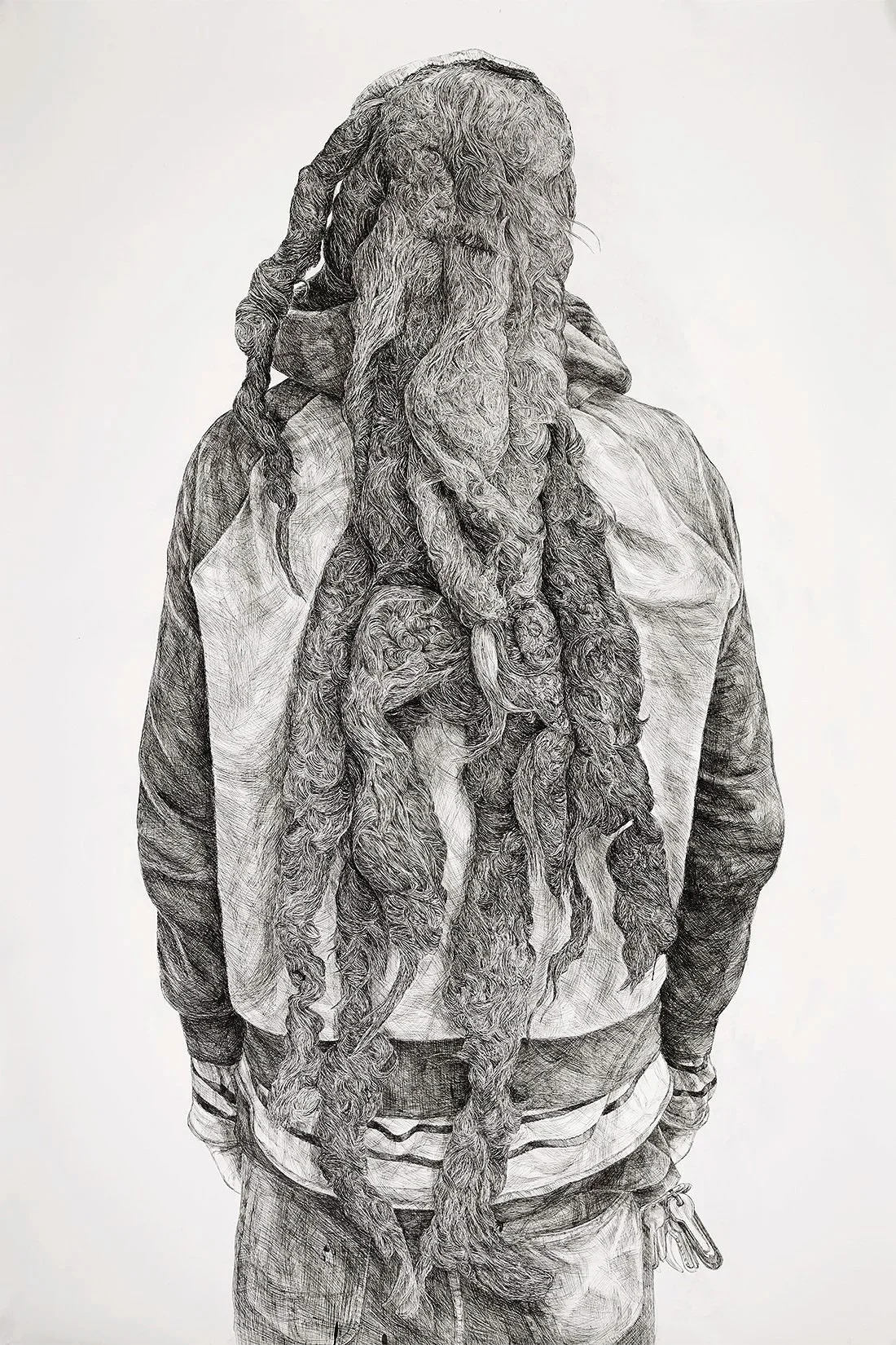 Tyler (2012) H75"x W52" Sumi ink on Paper