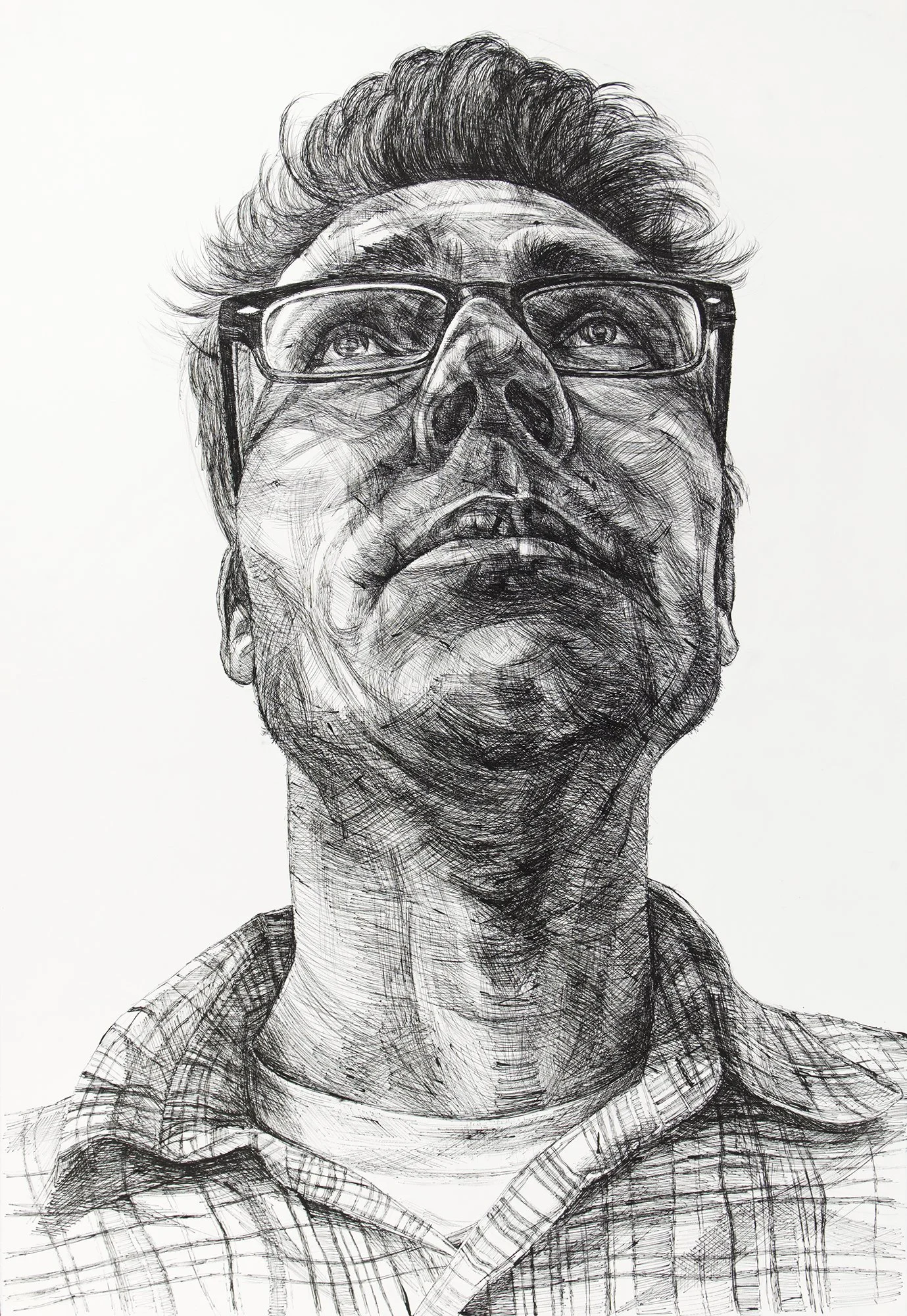 Nick (2010) H40"x W26" Sumi ink on Paper