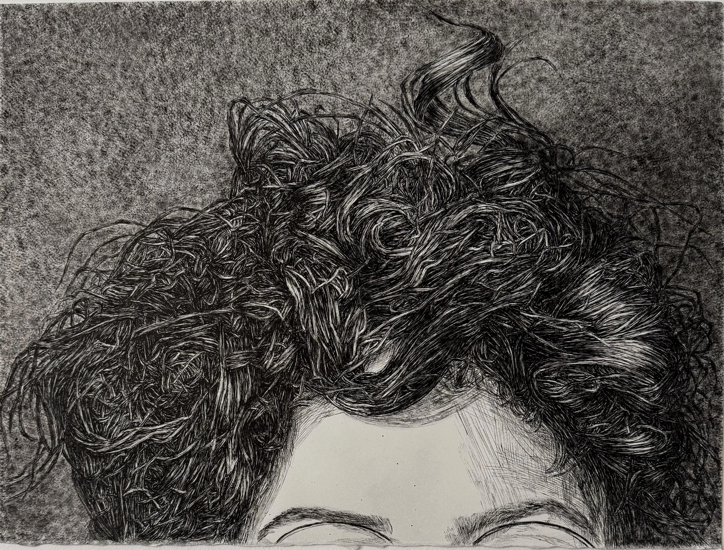 Twisted and Turns (2026), H11"x W15", Sumi ink on Paper