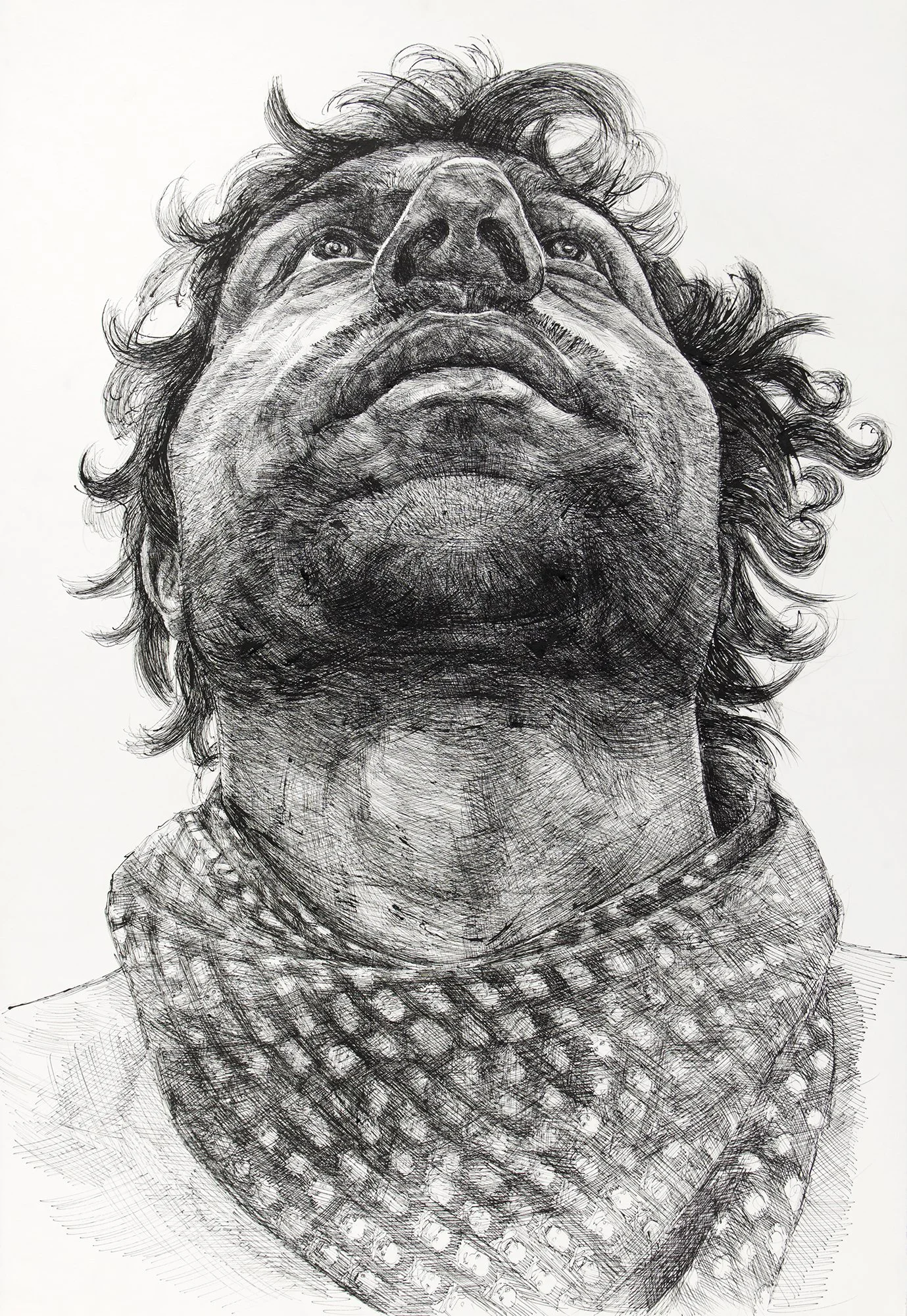 James (2009) H40"x W26" Sumi ink on Paper