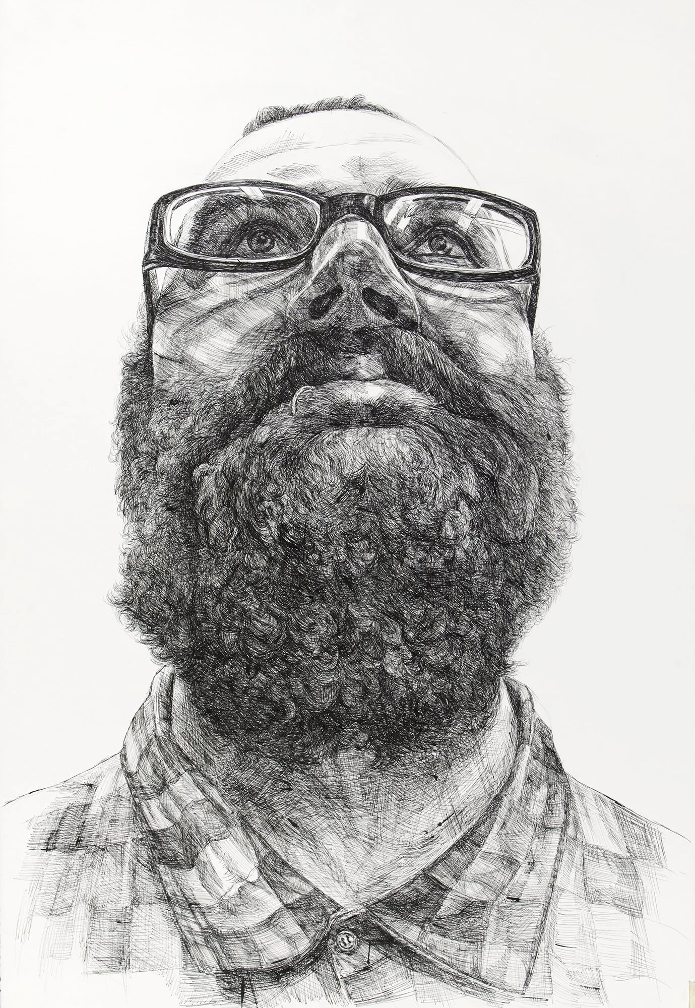 Brian (2009) H40"x W26" Sumi ink on Paper