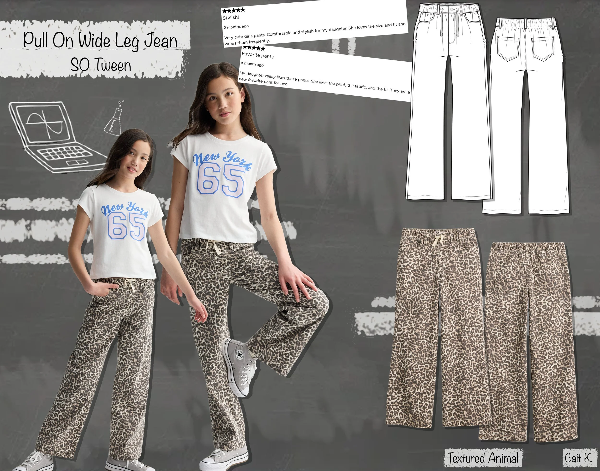 BTS - Pull On Wide Leg Jean