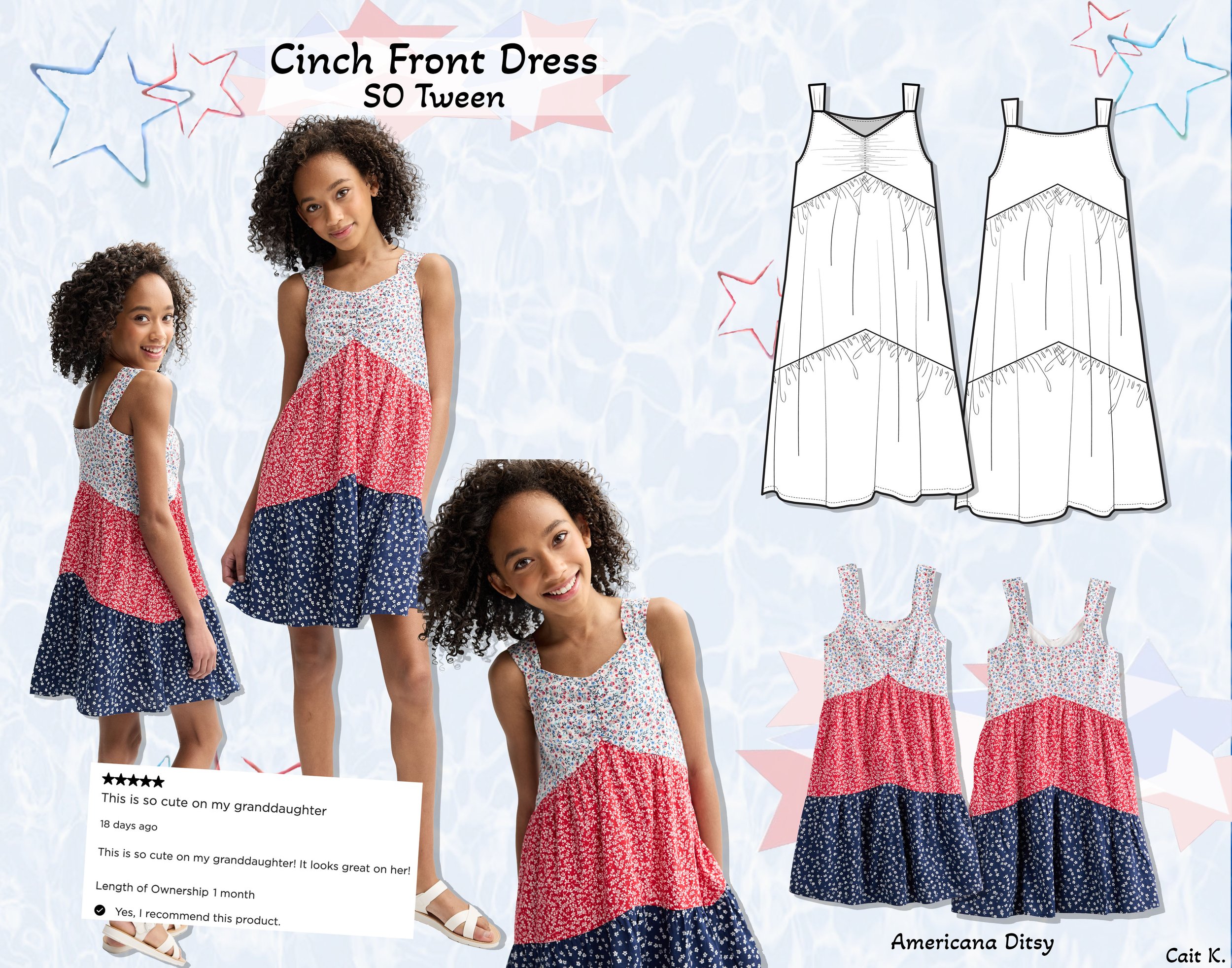 SU25 - Cinch Front Dress