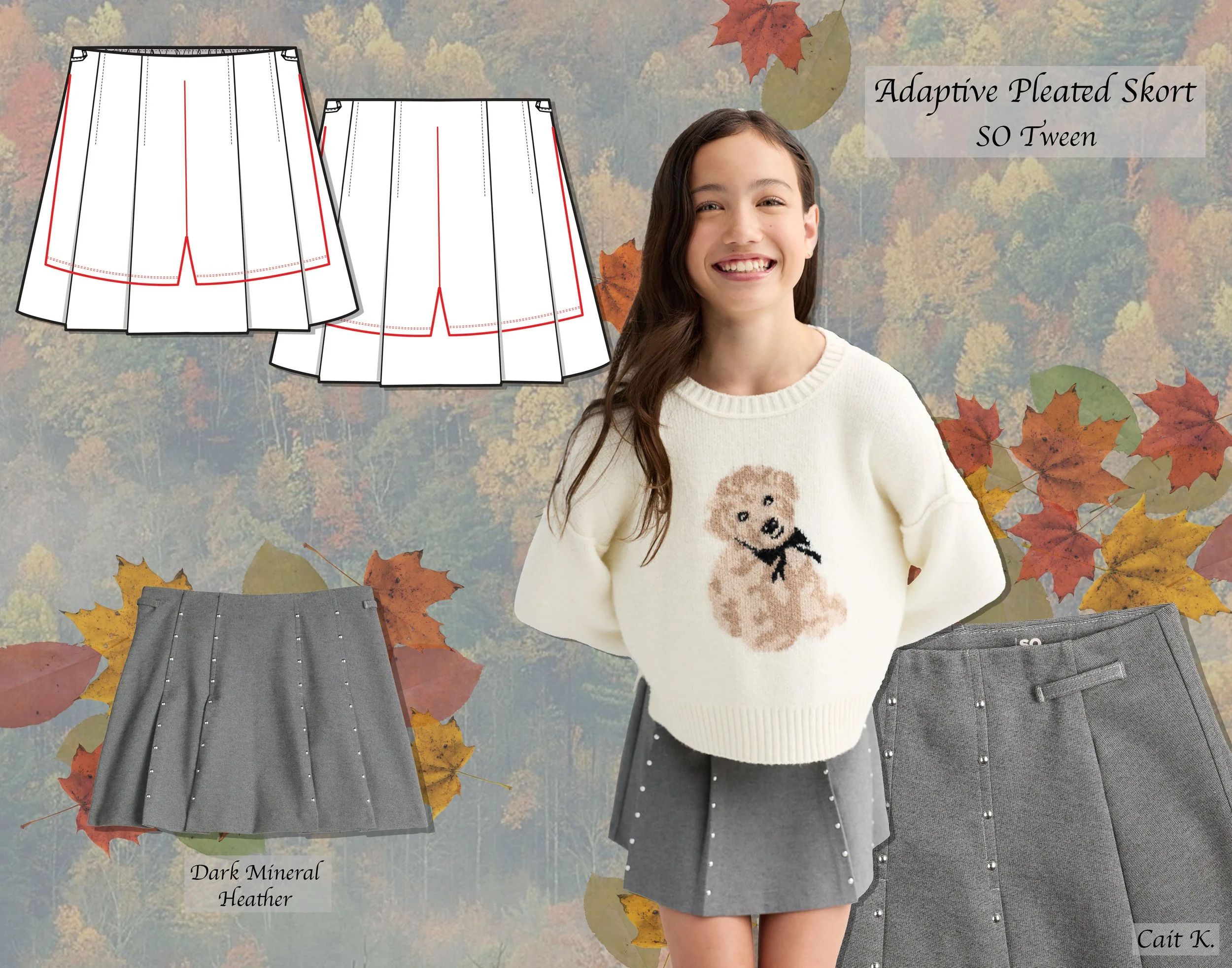 FA/HOL - Adaptive Pleated Skort