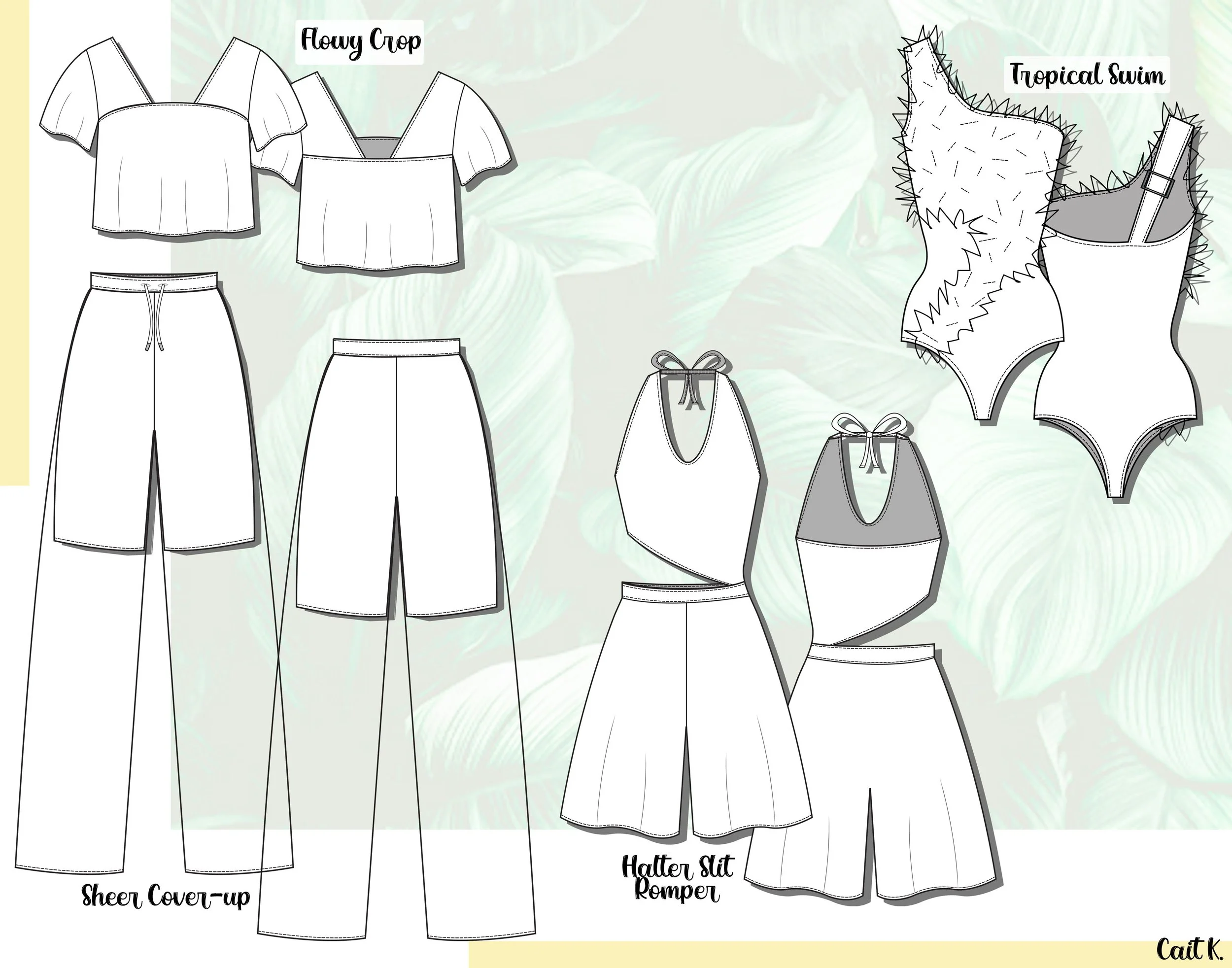 Sheer Blouse & Pant Set; Romper; Textured One-Piece